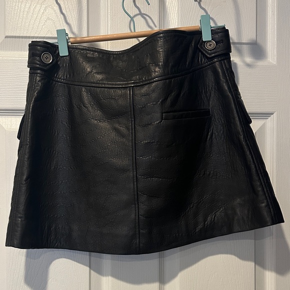 Zara SRPLS Real leather Mini Skirt - Picture 4 of 8